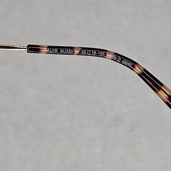 Maui Jim MJ330-10 55-18-145 Leopard Print Sunglasses with Case Dustbag - Picture 6 of 8